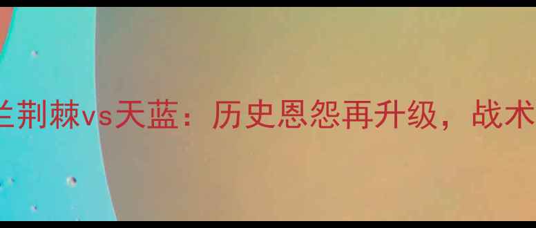 图片 赛季焦点对决波特兰荆棘vs天蓝：历史恩怨再升级，战术博弈与进球预测全2
