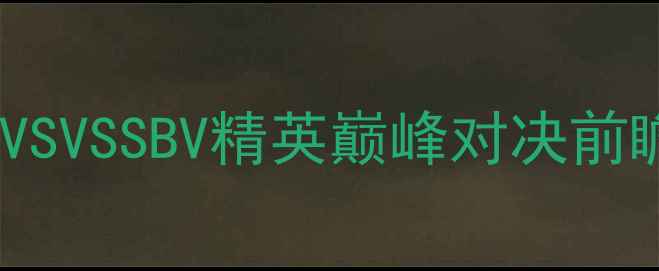 图片 赛季阿贾青年VSVSSBV精英巅峰对决前瞻与赛事深度2