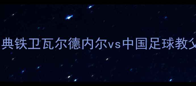图片 足球传奇巅峰碰撞！瑞典铁卫瓦尔德内尔vs中国足球教父刘国梁的世纪对话🏆2