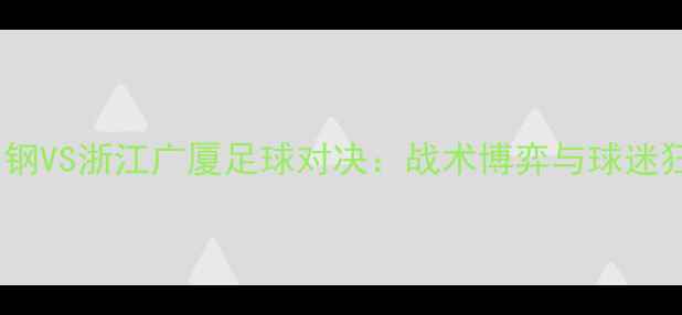 图片 辽宁本钢VS浙江广厦足球对决：战术博弈与球迷狂欢全1