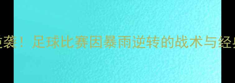 图片 雨战逆袭！足球比赛因暴雨逆转的战术与经典案例