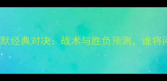 图片 顿矿工vs马尔默经典对决：战术与胜负预测，谁将问鼎北欧杯？2