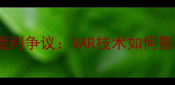 图片 鲁能vs华夏幸福的裁判争议：VAR技术如何影响中超争冠格局？1