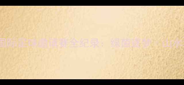 图片 黄山国际足球邀请赛全纪录：绿茵逐梦·山水之间1