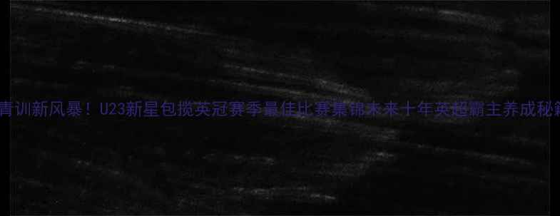 图片 🌟曼联青训新风暴！U23新星包揽英冠赛季最佳比赛集锦未来十年英超霸主养成秘籍🔥⚽1