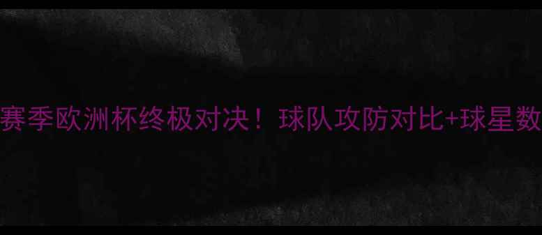 图片 🏆雷霆VS热火总决赛数据全赛季欧洲杯终极对决！球队攻防对比+球星数据榜+赛事前瞻深度测评✨1