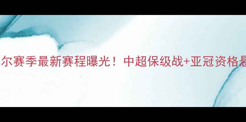 图片 📅武汉卓尔赛季最新赛程曝光！中超保级战+亚冠资格悬念全🔥2
