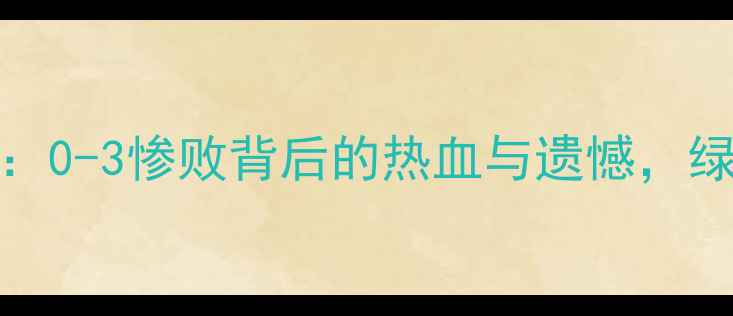 图片 🔥2004亚洲杯中国VS伊朗：0-3惨败背后的热血与遗憾，绿茵场上的经典对决回顾🔥