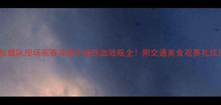 图片 🔥⚽天津权健队现场观赛攻略中超铁血战舰全！附交通美食观赛礼仪指南🎟️1