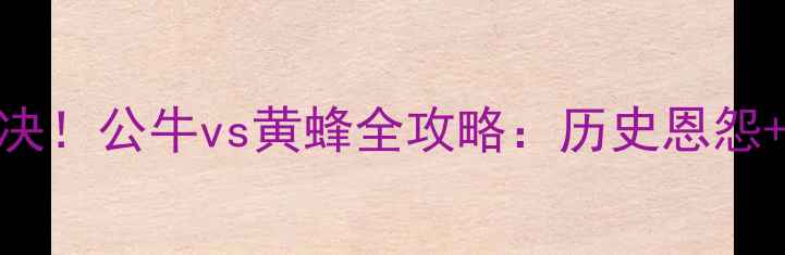 图片 🔥北京足球巅峰对决！公牛vs黄蜂全攻略：历史恩怨+战术+观赛指南🏆1