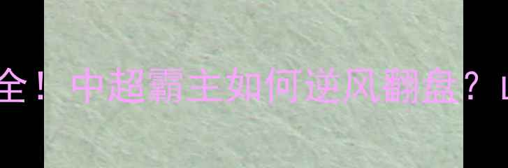 图片 🔥山东鲁能夺冠高清回放+战术全！中超霸主如何逆风翻盘？山东鲁能夺冠中超赛季球迷必看