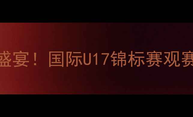 图片 🔥斯坦科维奇杯足球盛宴！国际U17锦标赛观赛攻略+赛事前瞻全🔥2