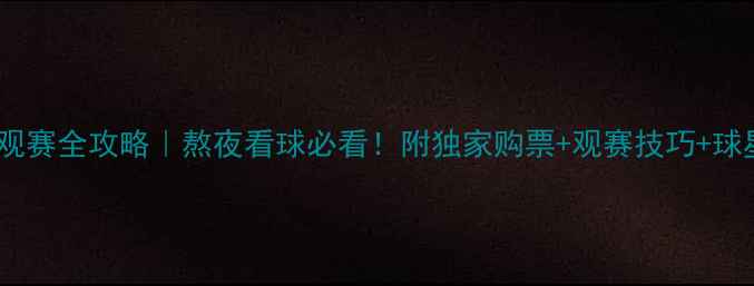 图片 🔥欧洲杯观赛全攻略｜熬夜看球必看！附独家购票+观赛技巧+球星盘点🏆2