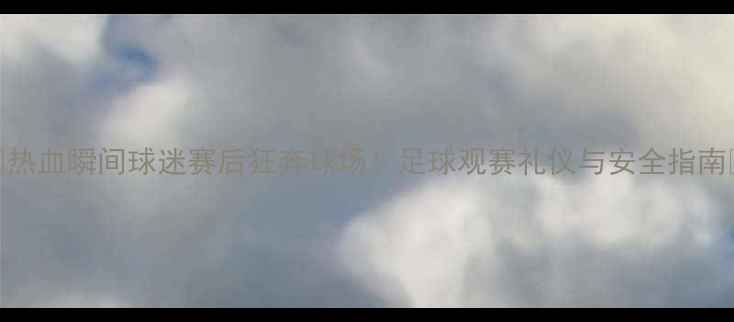 图片 🔥热血瞬间球迷赛后狂奔球场！足球观赛礼仪与安全指南🏆