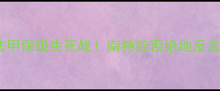 图片 🔥第戎vs南特：法甲保级生死战！南特能否绝地反击？深度两队争斗1