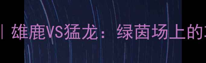 图片 🔥赛季焦点战｜雄鹿VS猛龙：绿茵场上的攻防博弈全🔥2