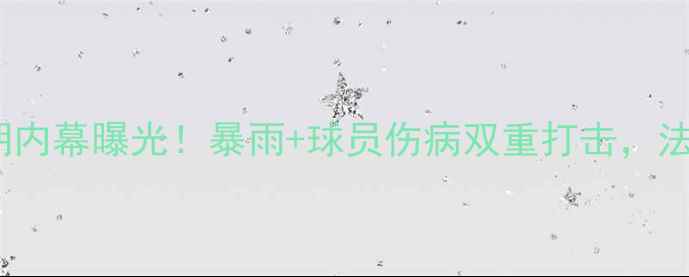 图片 🔥马赛vs雷恩比赛改期内幕曝光！暴雨+球员伤病双重打击，法甲争冠格局生变？🔥1