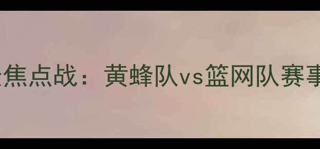图片 12月29日足坛焦点战：黄蜂队vs篮网队赛事前瞻与深度1