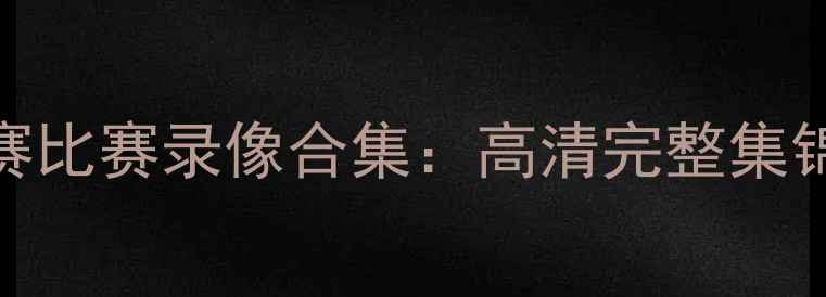 图片 2009欧洲五大联赛比赛录像合集：高清完整集锦与赛季经典瞬间