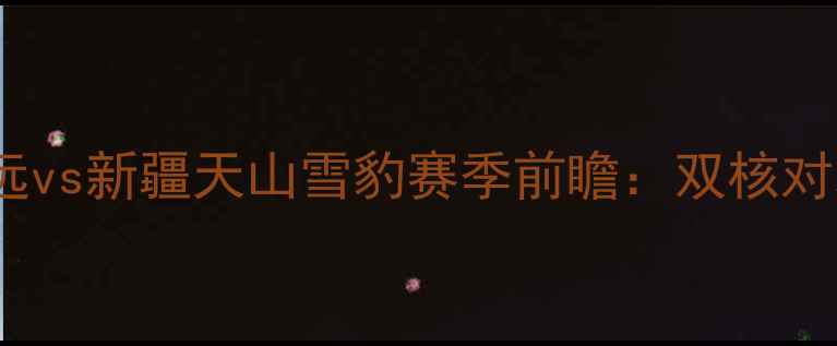 图片 CBA焦点战｜广东宏远vs新疆天山雪豹赛季前瞻：双核对决+战术博弈！🏀💥1