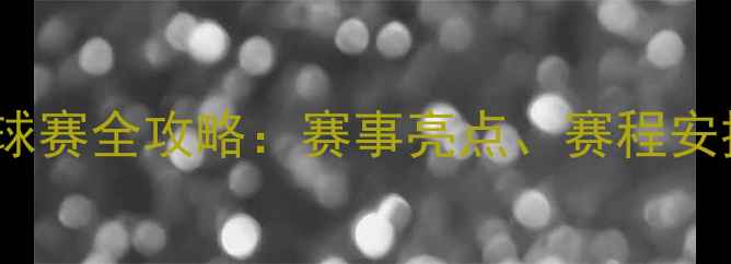 图片 HiltyBosch足球赛全攻略：赛事亮点、赛程安排与观赛指南1