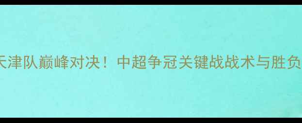 图片 上海上港vs天津队巅峰对决！中超争冠关键战战术与胜负手深度解读1