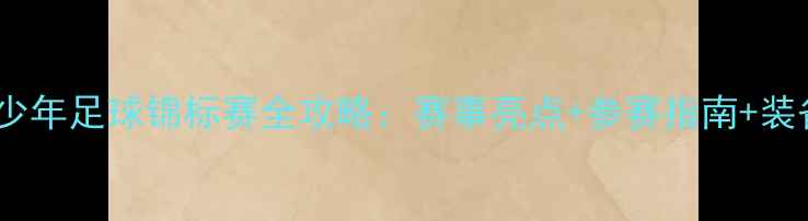 图片 中国青少年足球锦标赛全攻略：赛事亮点+参赛指南+装备清单2