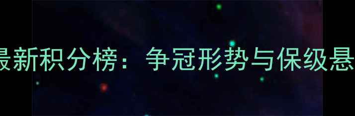 图片 中甲联赛最新积分榜：争冠形势与保级悬念全揭晓1