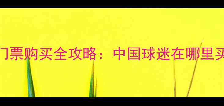 图片 亚冠联赛门票购买全攻略：中国球迷在哪里买最便宜？