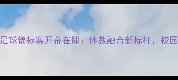 图片 全国青少年足球锦标赛开幕在即：体教融合新标杆，校园绿茵新篇章