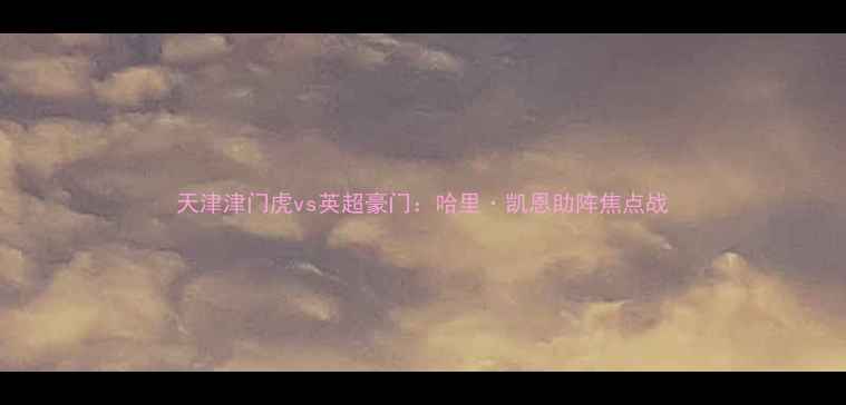 图片 天津津门虎vs英超豪门：哈里·凯恩助阵焦点战