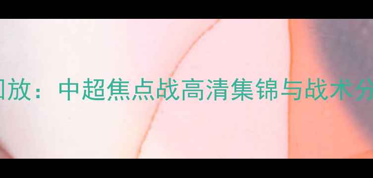 图片 广州队VS上海海港比赛回放：中超焦点战高清集锦与战术分析（附关键球员数据）2