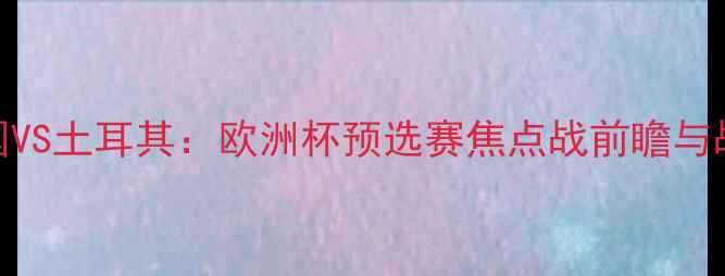 图片 德国VS土耳其：欧洲杯预选赛焦点战前瞻与战术
