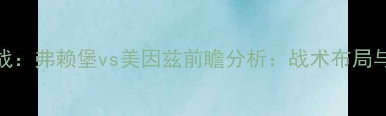 图片 德甲焦点战：弗赖堡vs美因兹前瞻分析：战术布局与争冠悬念