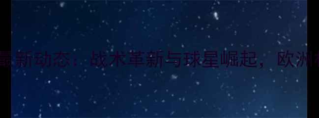 图片 意大利男足最新动态：战术革新与球星崛起，欧洲杯争冠前瞻2