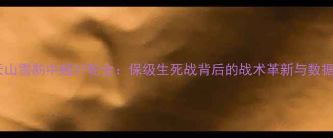 图片 新疆天山雪豹中超37轮全：保级生死战背后的战术革新与数据突围1