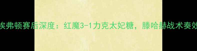 图片 曼联vs埃弗顿赛后深度：红魔3-1力克太妃糖，滕哈赫战术奏效引热议