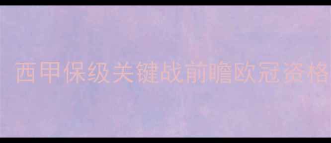 图片 桑坦德vs佩雷拉：西甲保级关键战前瞻欧冠资格争夺战最新动态2