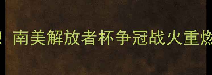 图片 桑托斯vs帕尔梅内战升级！南美解放者杯争冠战火重燃，历史恩怨+战术博弈全2