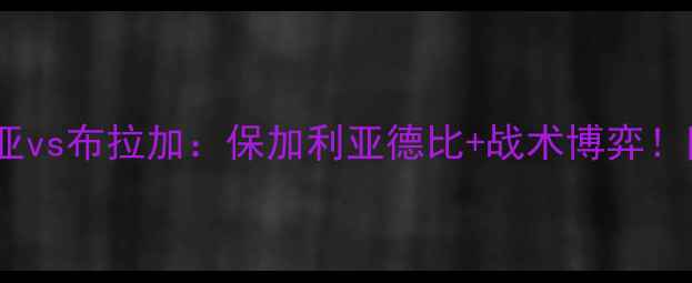 图片 欧洲杯预选赛焦点战佐里亚vs布拉加：保加利亚德比+战术博弈！附深度观赛指南🇧🇬🇵🇹1