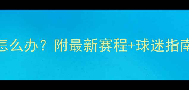 图片 比赛推迟36小时怎么办？附最新赛程+球迷指南｜附赠抢票攻略