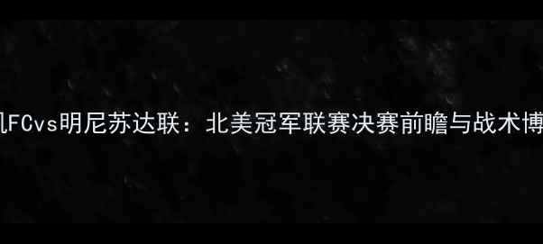 图片 深度洛杉矶FCvs明尼苏达联：北美冠军联赛决赛前瞻与战术博弈全攻略2