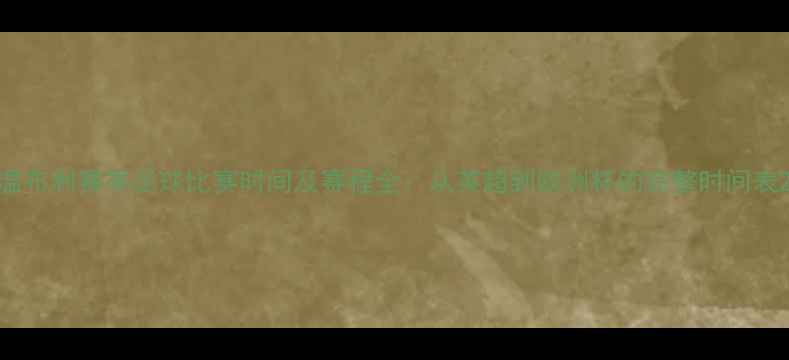 图片 温布利赛季足球比赛时间及赛程全：从英超到欧洲杯的完整时间表2