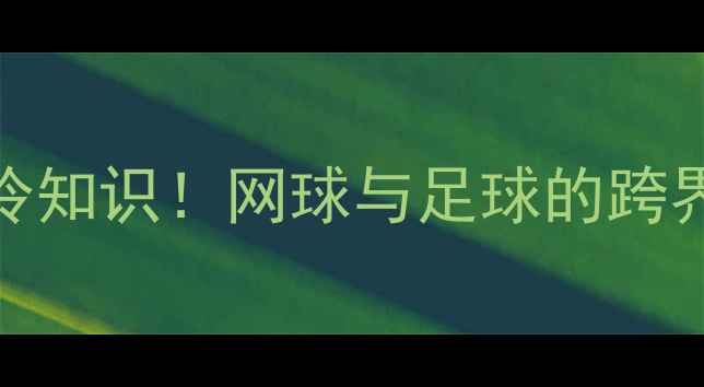 图片 澳网足球赛程冷知识！网球与足球的跨界狂欢时间表✨