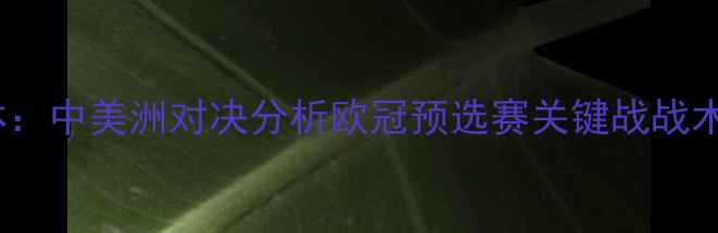 图片 纽约红牛vsCD奥林：中美洲对决分析欧冠预选赛关键战战术与阵容深度解读1