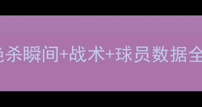 图片 英超老鹰队比赛回放：绝杀瞬间+战术+球员数据全公开！附高清集锦链接1