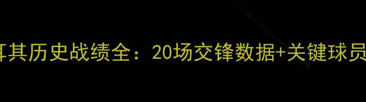 图片 荷兰vs土耳其历史战绩全：20场交锋数据+关键球员对决分析1