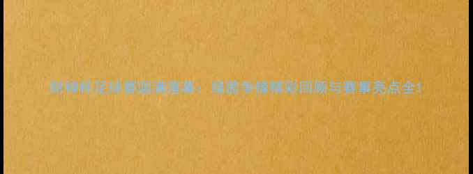 图片 财神杯足球赛圆满落幕：绿茵争锋精彩回顾与赛事亮点全1