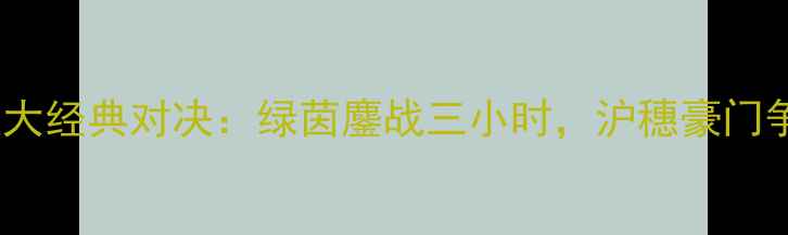 图片 赛季上港vs恒大经典对决：绿茵鏖战三小时，沪穗豪门争锋亚冠门票2