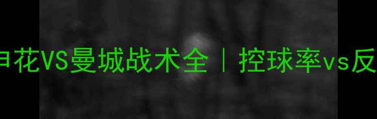 图片 赛季焦点战深度复盘申花VS曼城战术全｜控球率vs反击效率谁更胜一筹？2